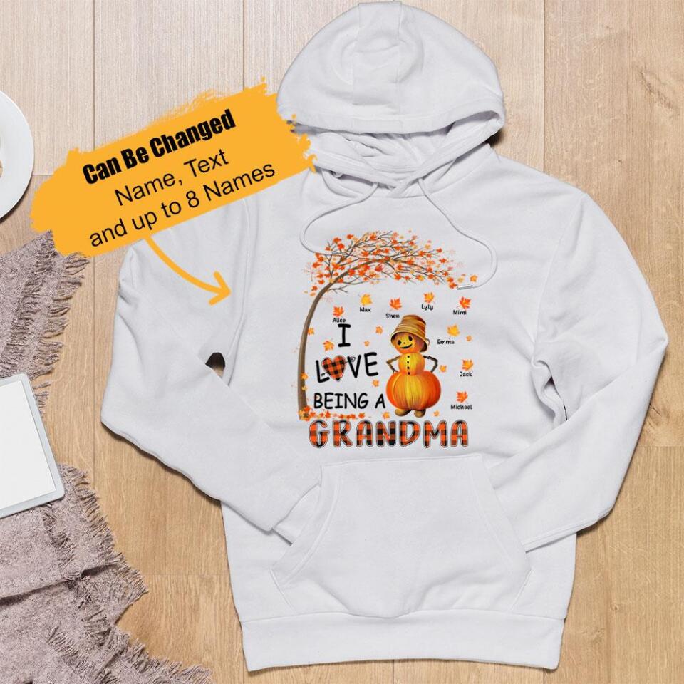 Personalized Pumpkin Grandma Personalized Hoodie, Custom Gifts For Grandmas – Trending Personalized