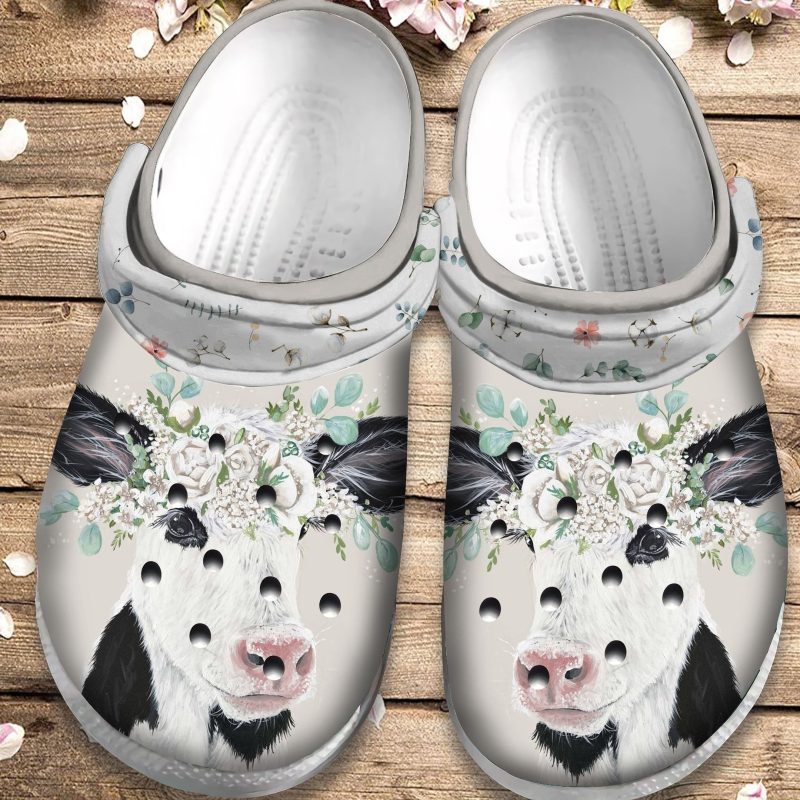 Cute Baby Holstein Calf Shoes – Funny Farm Clog Gift For Boy Girl Men Women