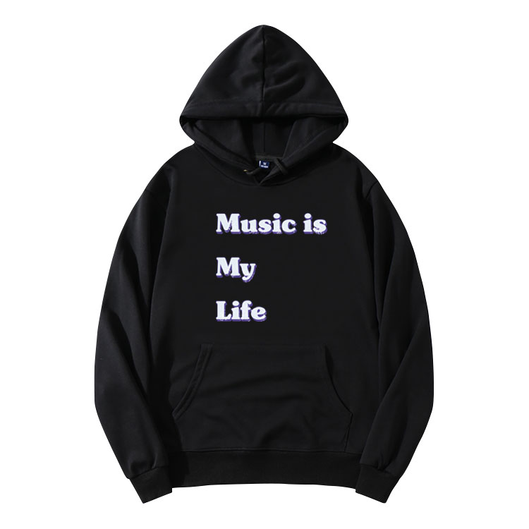 Tops New Korean Fashion K Pop Clothes Kpop TARA Ji Yeon SAN Music Is My Life Printed Hoodie Sweatshirts Pullovers Hip Hop Hoody alx