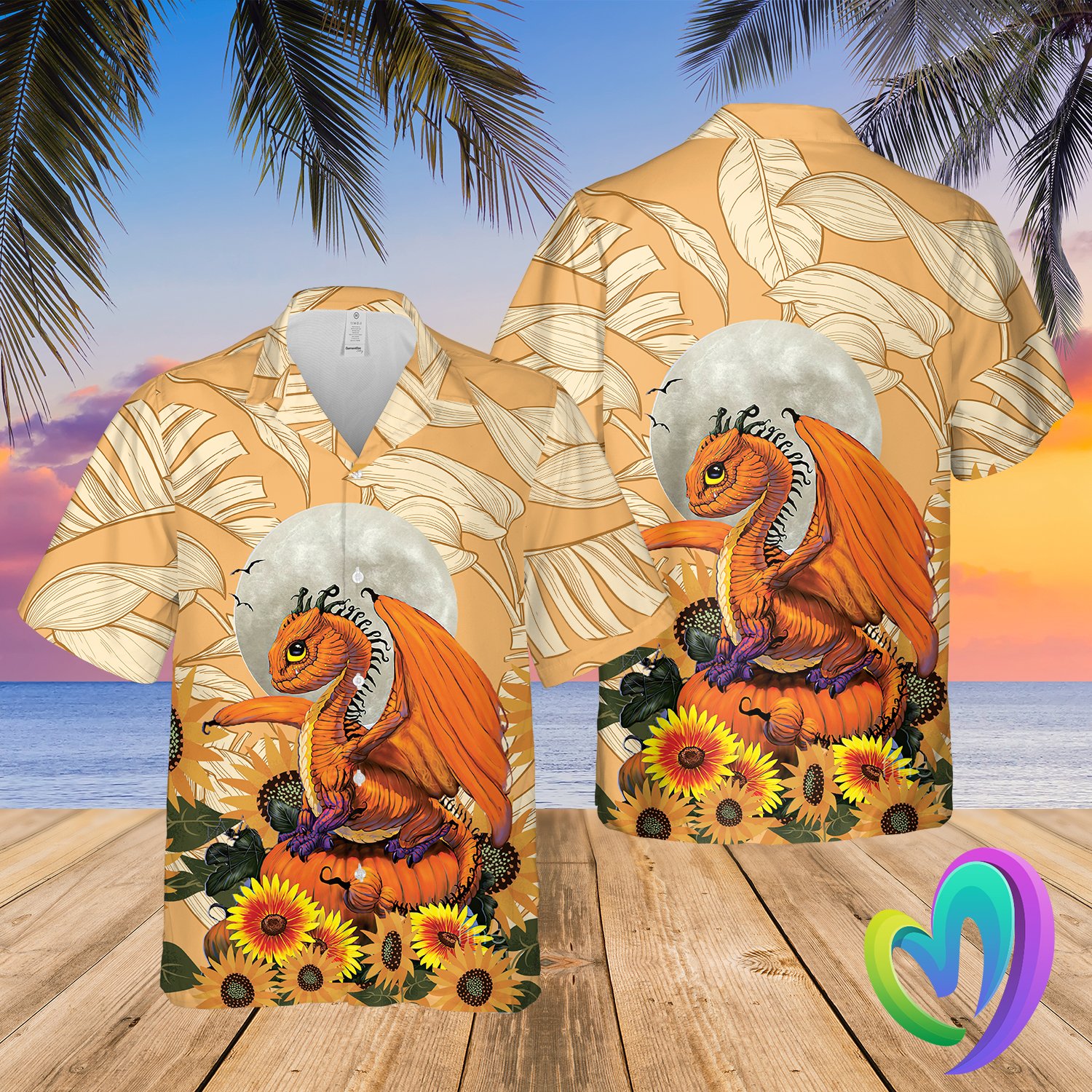 Fantasy Dragon Summer Hawaii Beach Shirt Ha93742