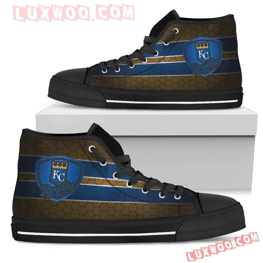 The Shield Kansas City Royals High Top Shoes Sport Sneakers