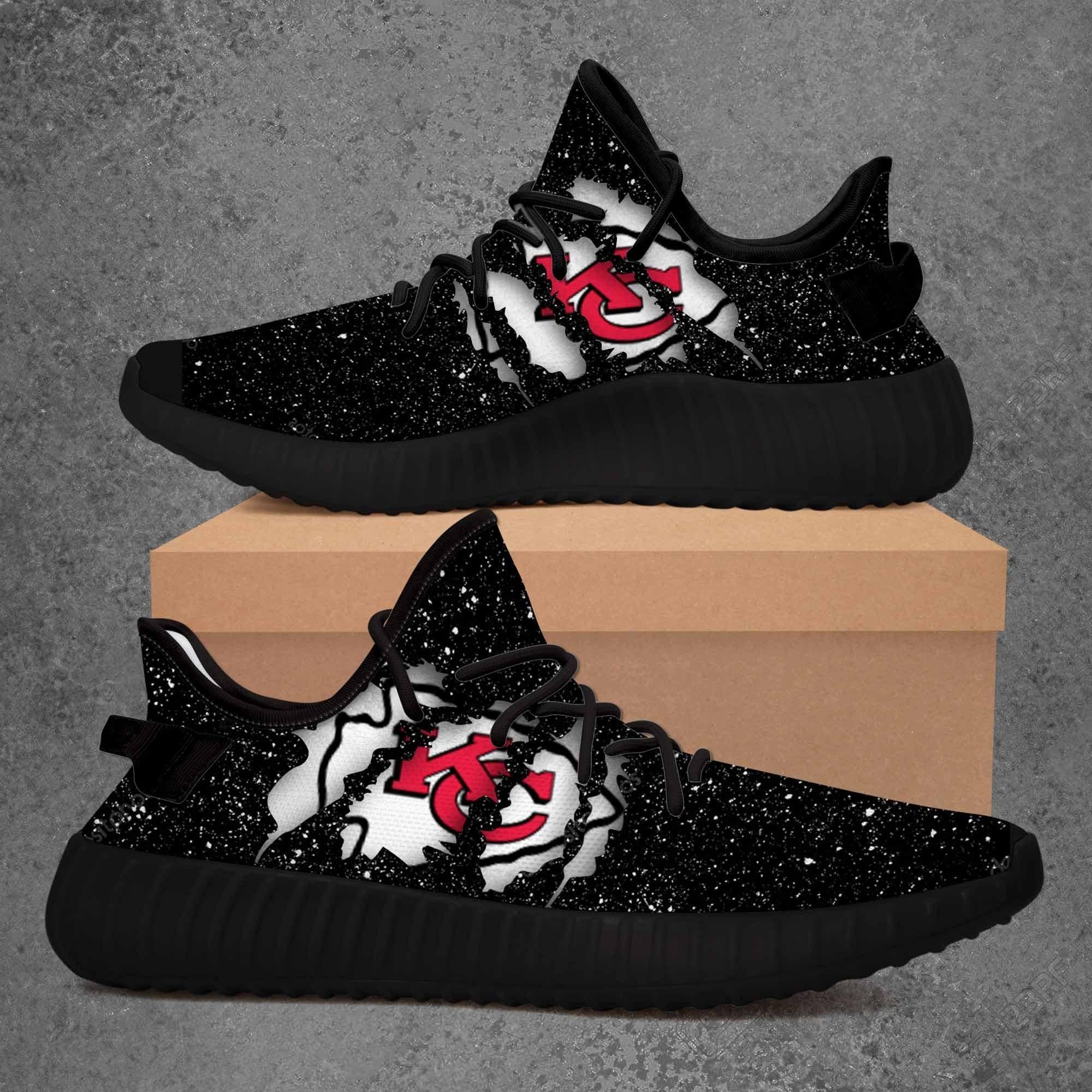 Kansas City Chiefs Custom Yeezy Yeezy Boost 350 V2 Shoes Sport Teams Top Trending Custom Shoes Gift