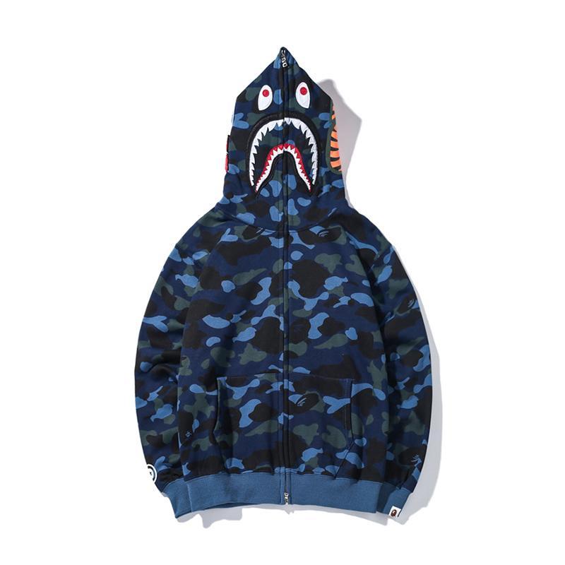 Bape 1St Camo Shark Full Zip Hoodie