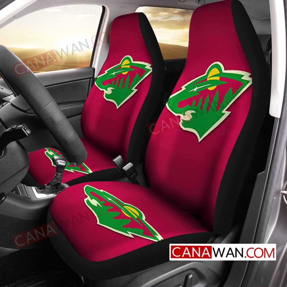 Minnesota Wild Style190 3D Customized Personalized Car Seat Cover