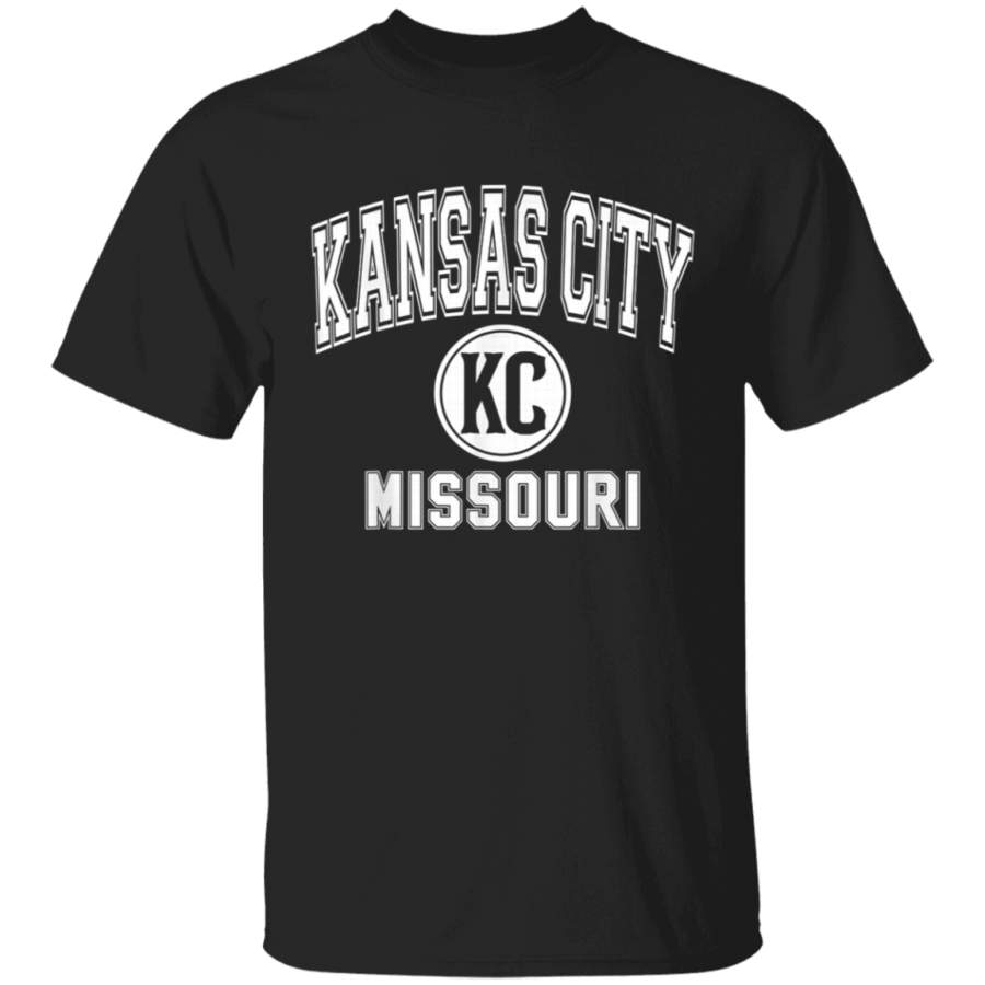 Kansas City KC Varsity Style Pink with White Print TShirt