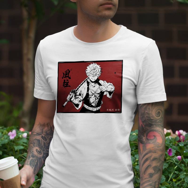 Crushtee Sanemi Shinazugawa T Shirt, Demon Slayer T Shirt, Kimetsu no Yaiba, Anime Shirt, Manga Shirt, Anime Aesthetic, Pillar, Anime Gift, Unisex