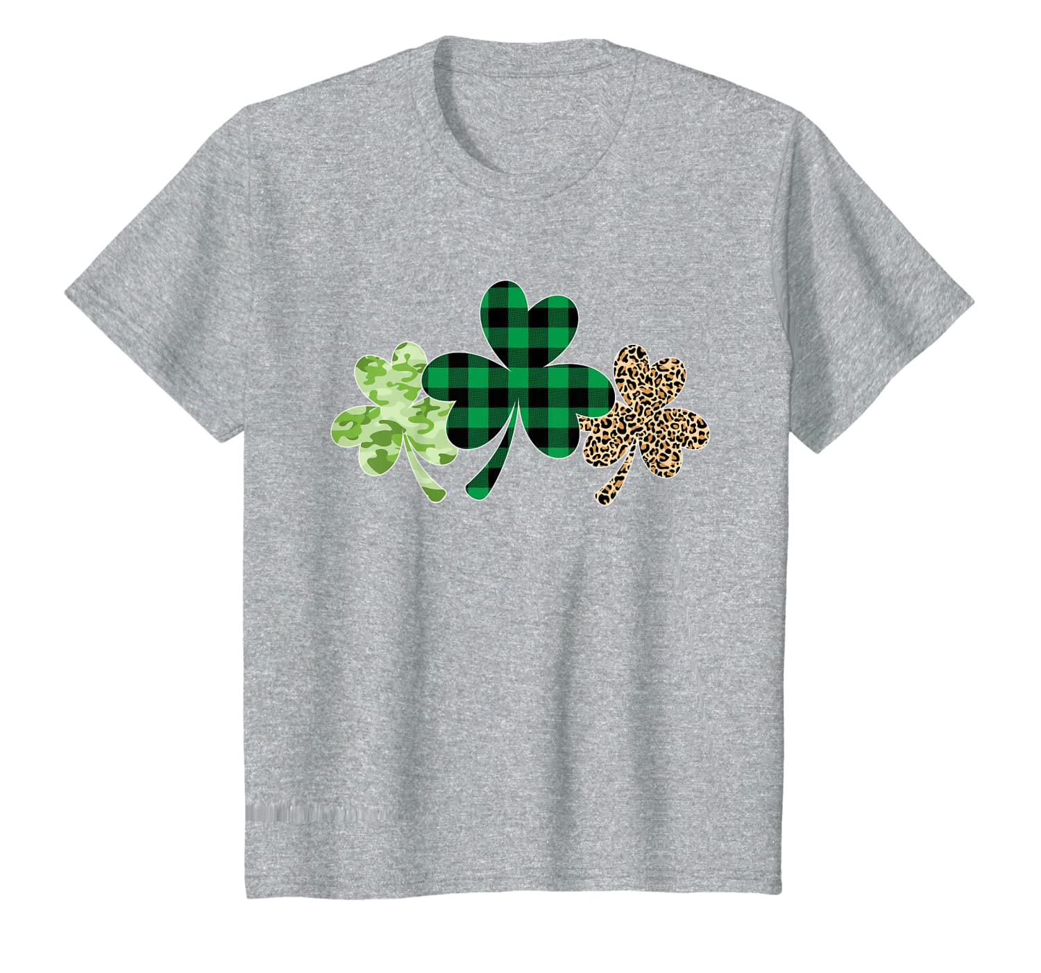 Plaid Shamrock Shirt Leopard Camouflage Fun St Patricks Day T-Shirt  ,Sweatshirt ,Hoodie