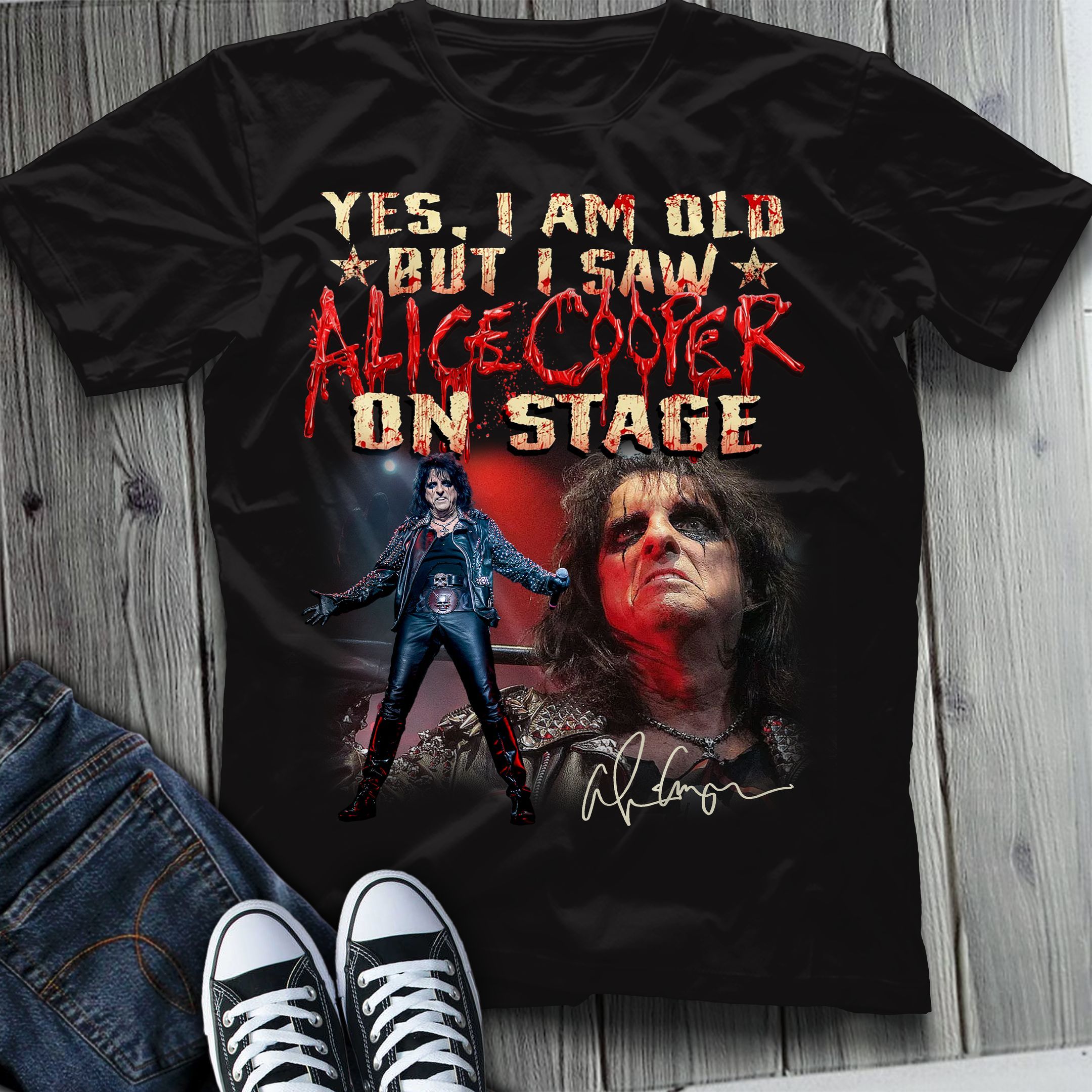 Alice Cooper Shirt, Alice Cooper Shirts, Alice Cooper Limited Edition T-Shirt 2D – Spnv422