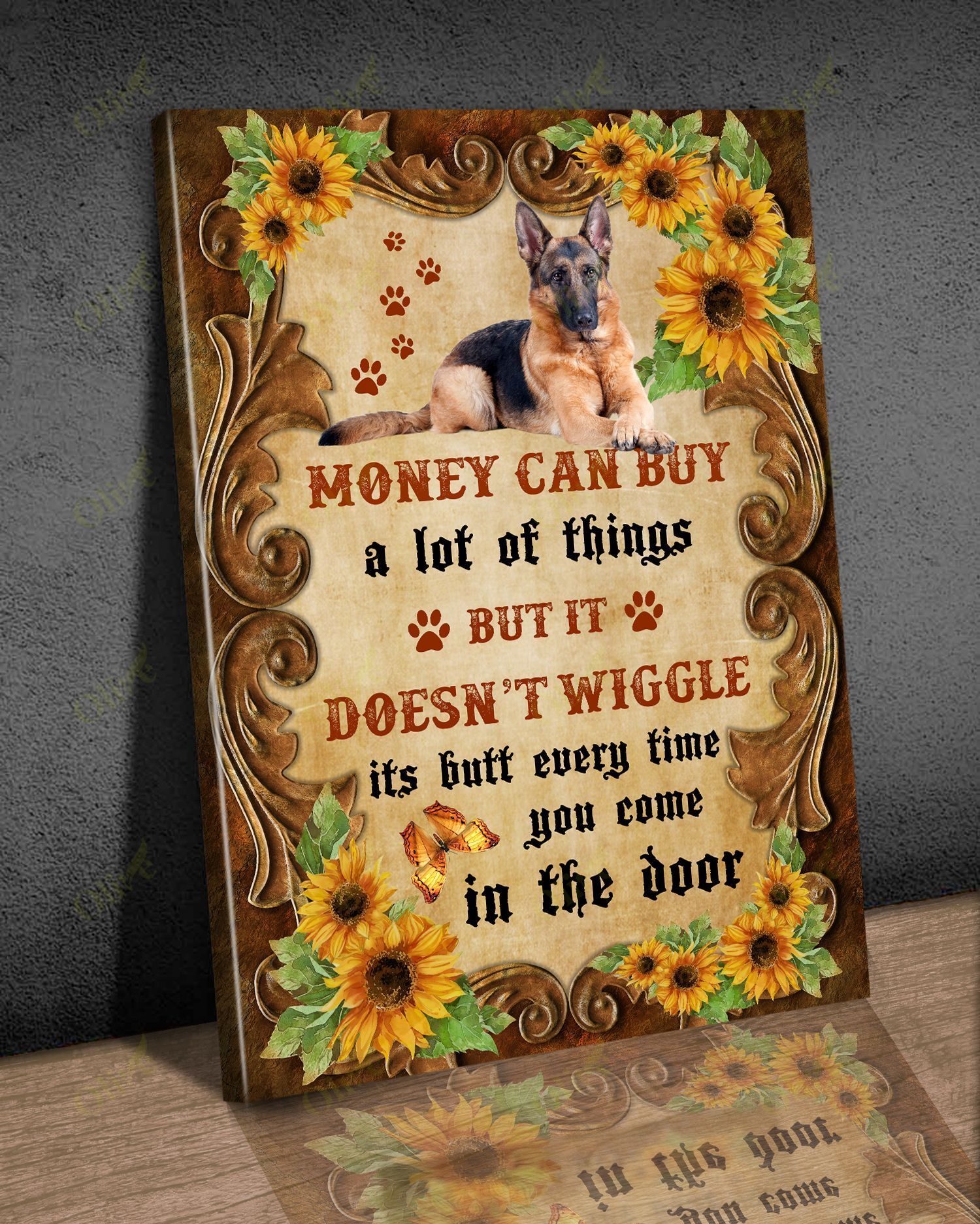 German Shepherd – When You Come In The Door Canvas And Poster | Wall Decor Visual Art