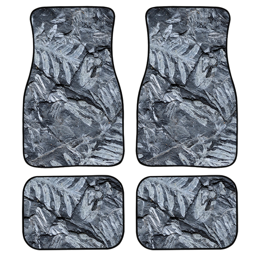 Fern Fossil Print Front And Back Car Floor Mats, Front Car Mat