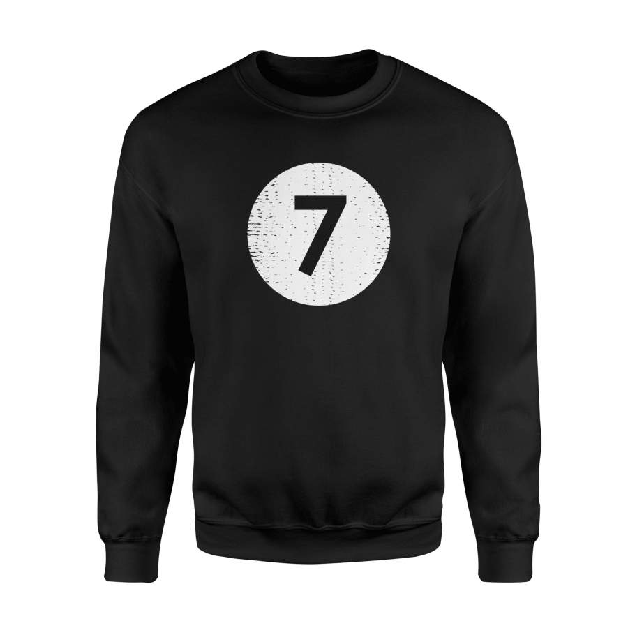 7 Ball – Vintage Style Pool Shark Billiards Sweatshirt