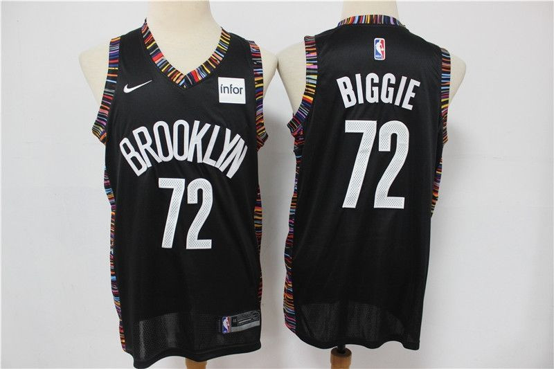 Brooklyn Nets Biggie #72 NBA 2020 New Arrival Black Jersey