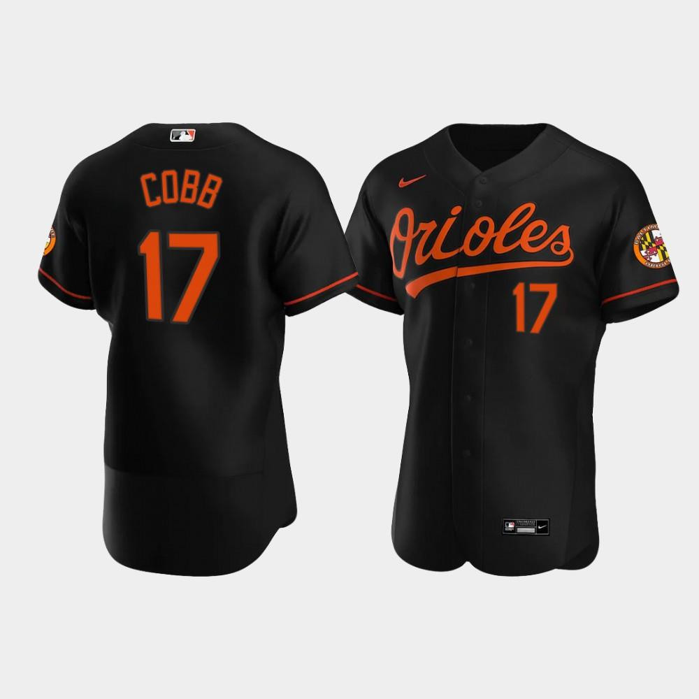 Alex Cobb 17 Baltimore Orioles Black Alternate Jersey