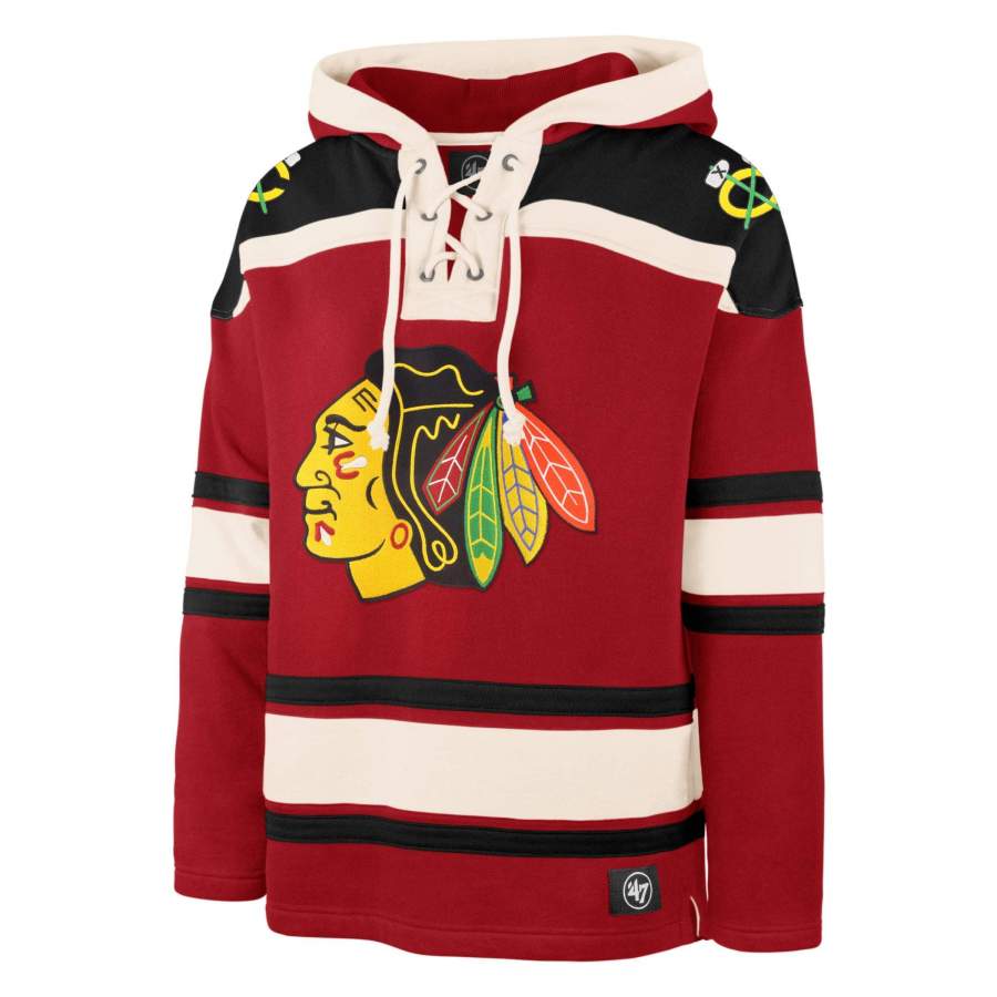 Chicago Blackhawks ’47 Lacer Hoodie Unisex 3D All Over Print