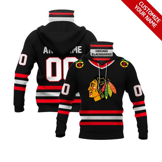 Gift Ideas Personalized Chicago Blackhawks Bandana Hoodie Mh88