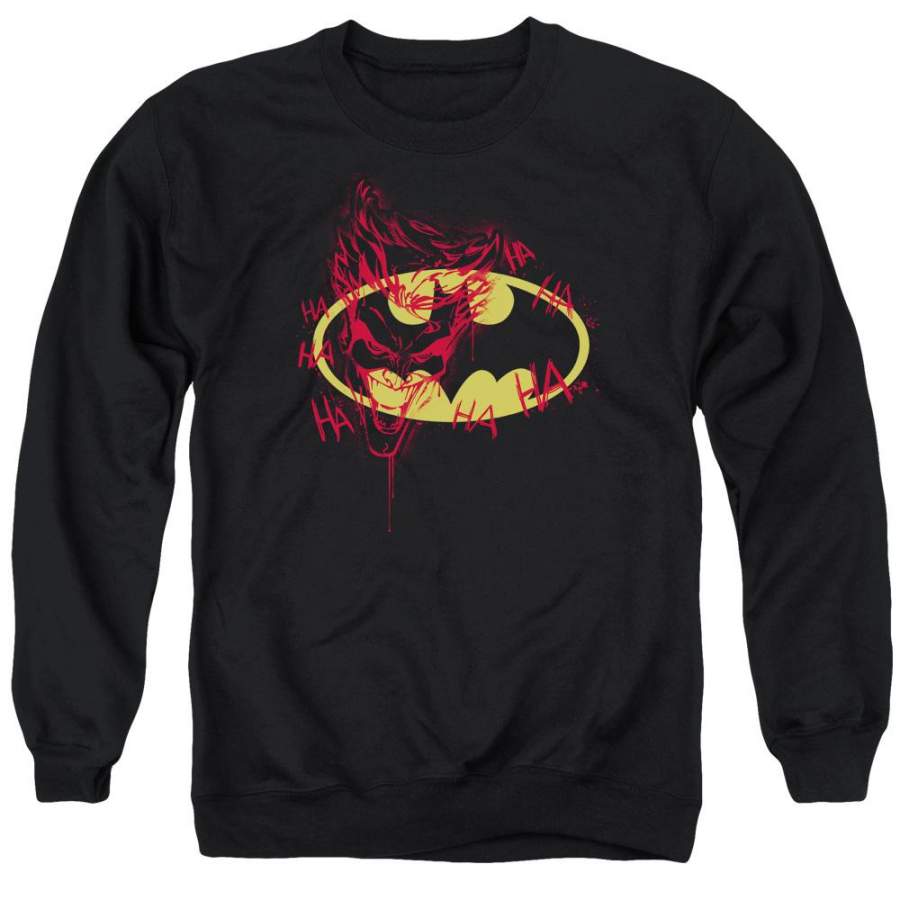 Batman – Joker Graffiti Adult Crewneck Sweatshirt