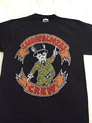 Vintage Metallica Concert 1996 Loadapaloozas Crew Shirt Lollapalooza  L- New 7982