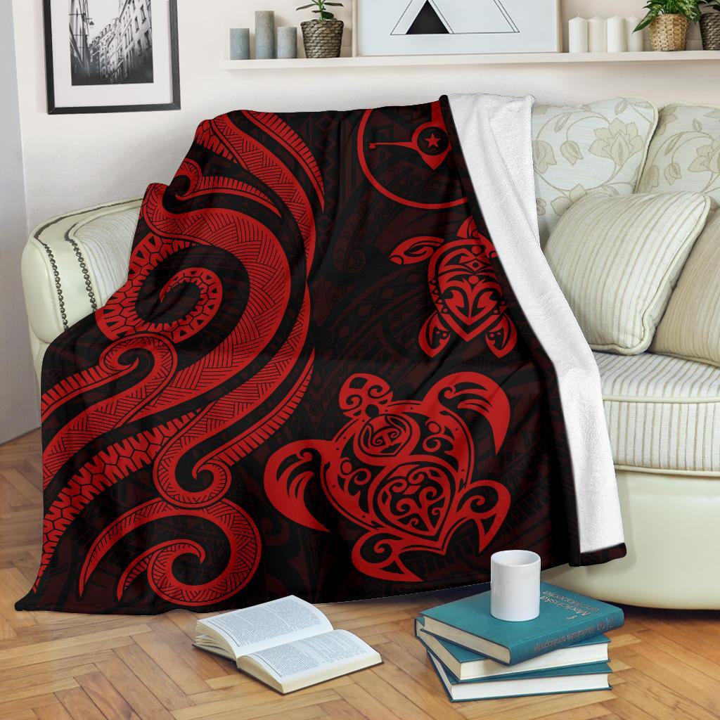 Yap Micronesian Premium Blanket – Red Tentacle Turtle