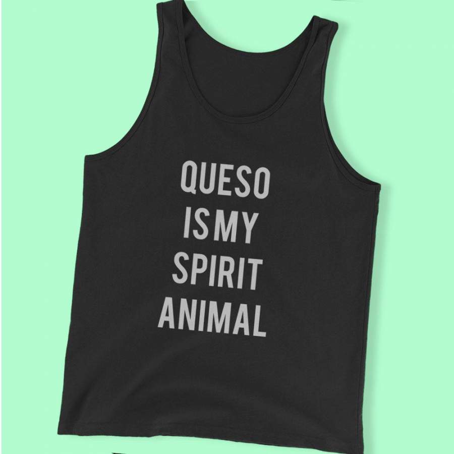 Queso Is My Spirit Animal Men’S Tank Top