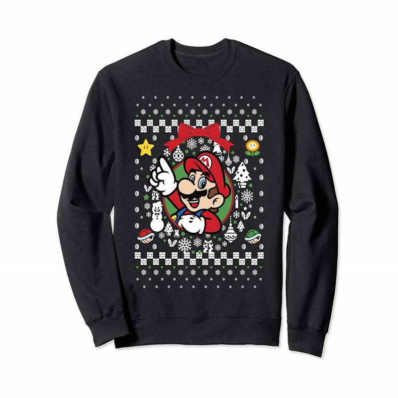 Super Mario Bowser Classic Ugly Christmas Sweatshirt