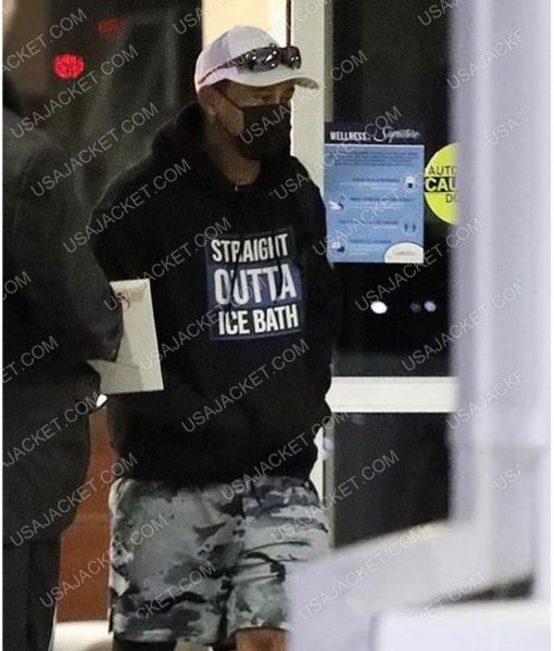 Tiger Woods Straight Outta Ice Bath Black Hoodie