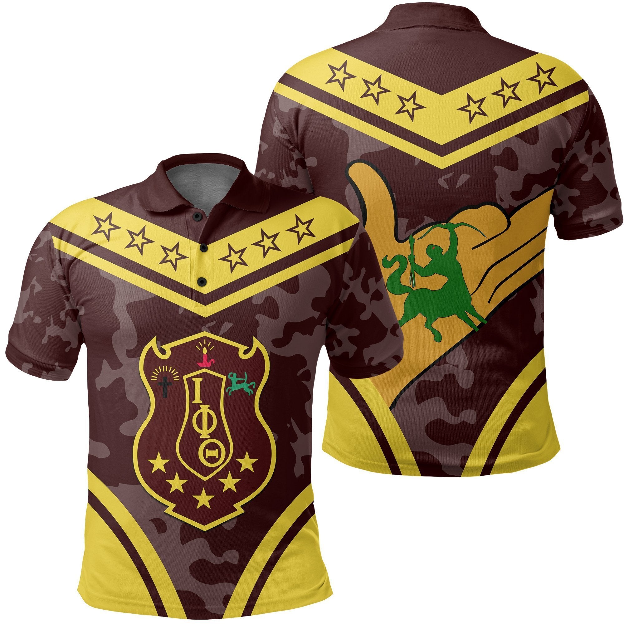 Greek Life Polo – Iota Phi Theta Camouflage Polo Shirt