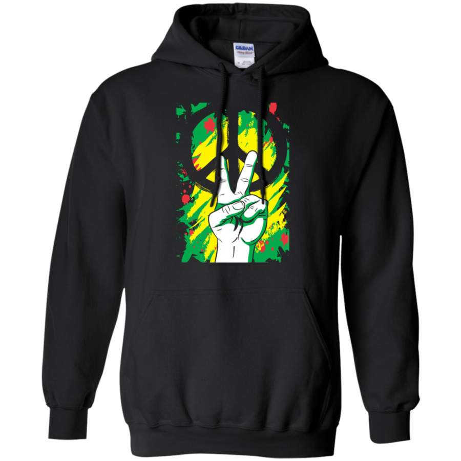 AGR Peace Graffiti Marijuana Flag – Cannabis day Hoodie