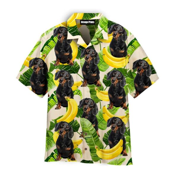 Tropical Banana Dachshund Summer Pattern Hawaii Shirt For Men Women Ha13742