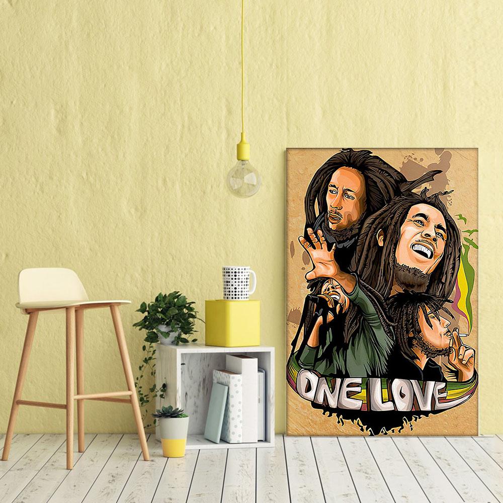 African American Canvas Amazing Black Power Poster Art Prints Print Black Woman African King Elegant Wall Art For Living Room