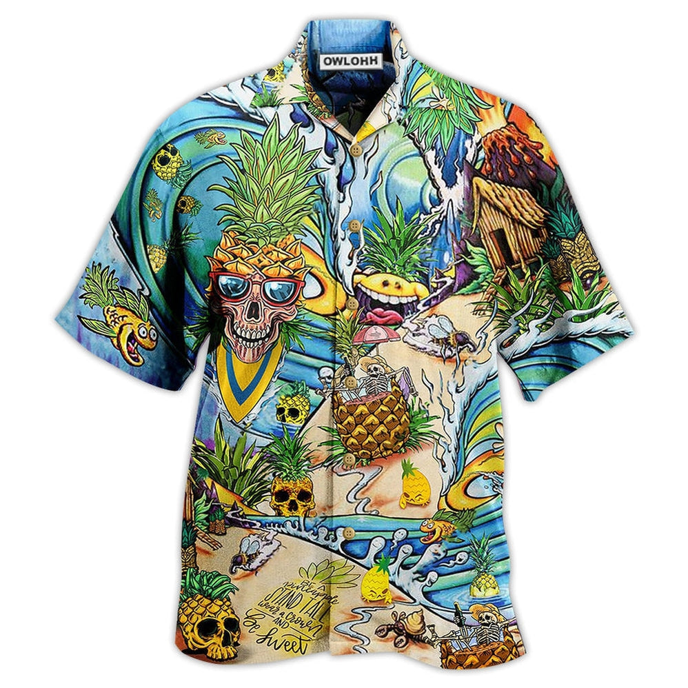 Skull Pineapple Fruit Amazing Hawaii Shirt Ha87183