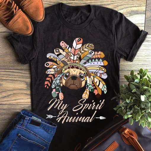 My Spirit Animal Cute Pug Gift Dog Lovers T-Shirt