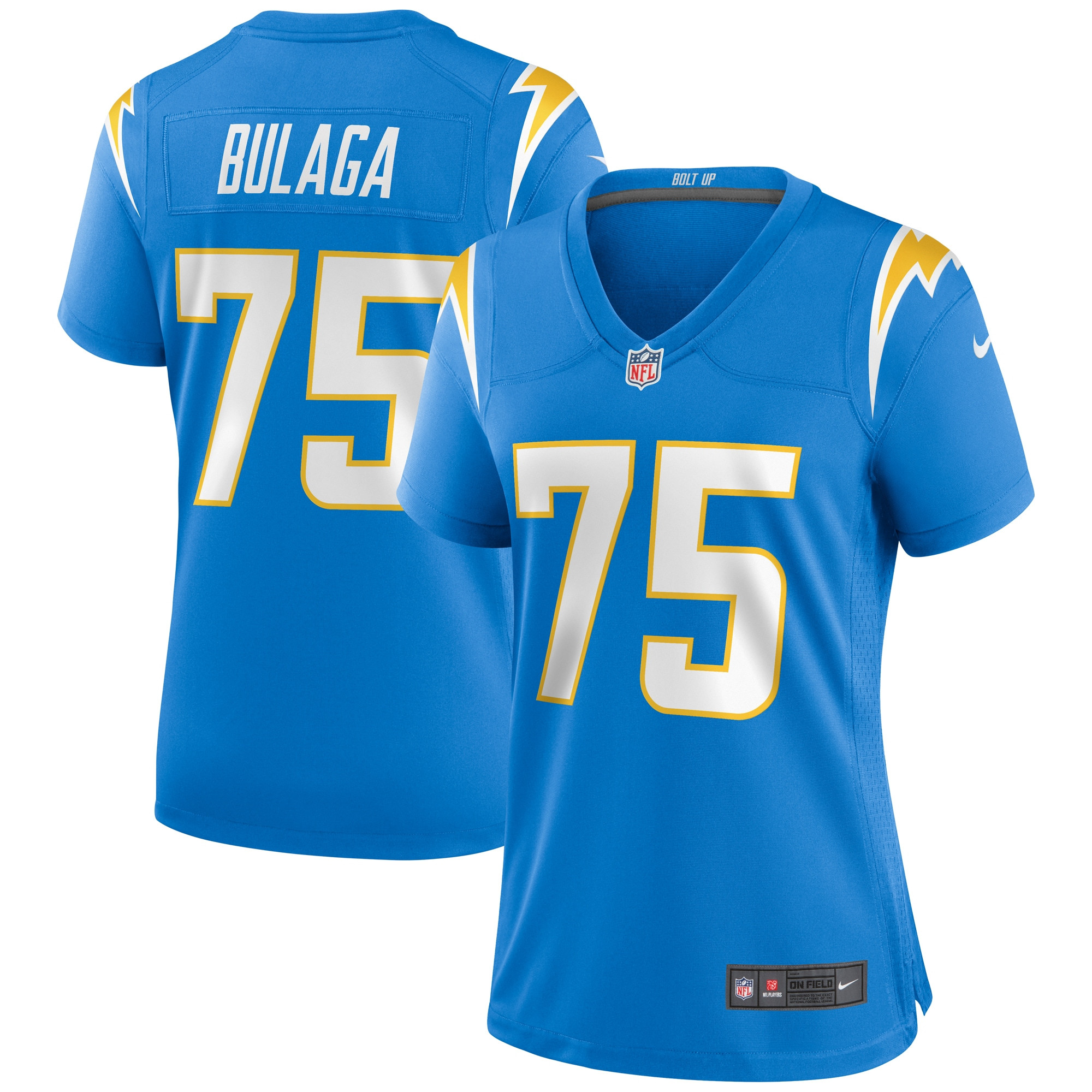 Bryan Bulaga Los Angeles Chargers Womens Game Jersey – Powder Blue NFL