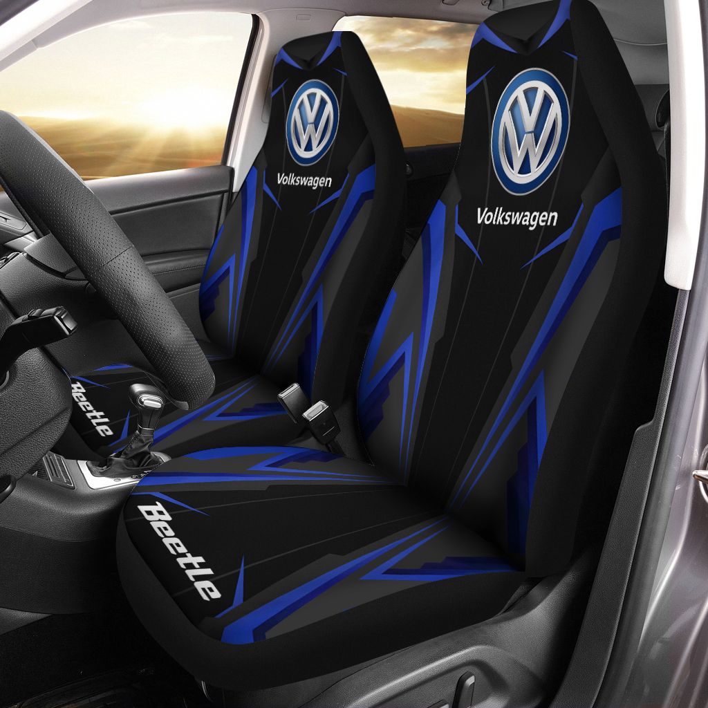 Volkswagen Beetle Nqp-Hl Car Seat Cover (Set Of 2) Ver 1 (Blue)