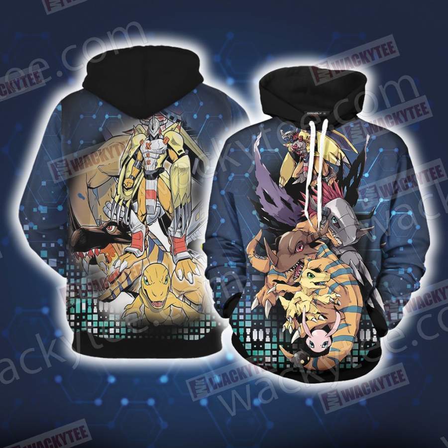 Digimon Evolution of Agumon 3D Hoodie