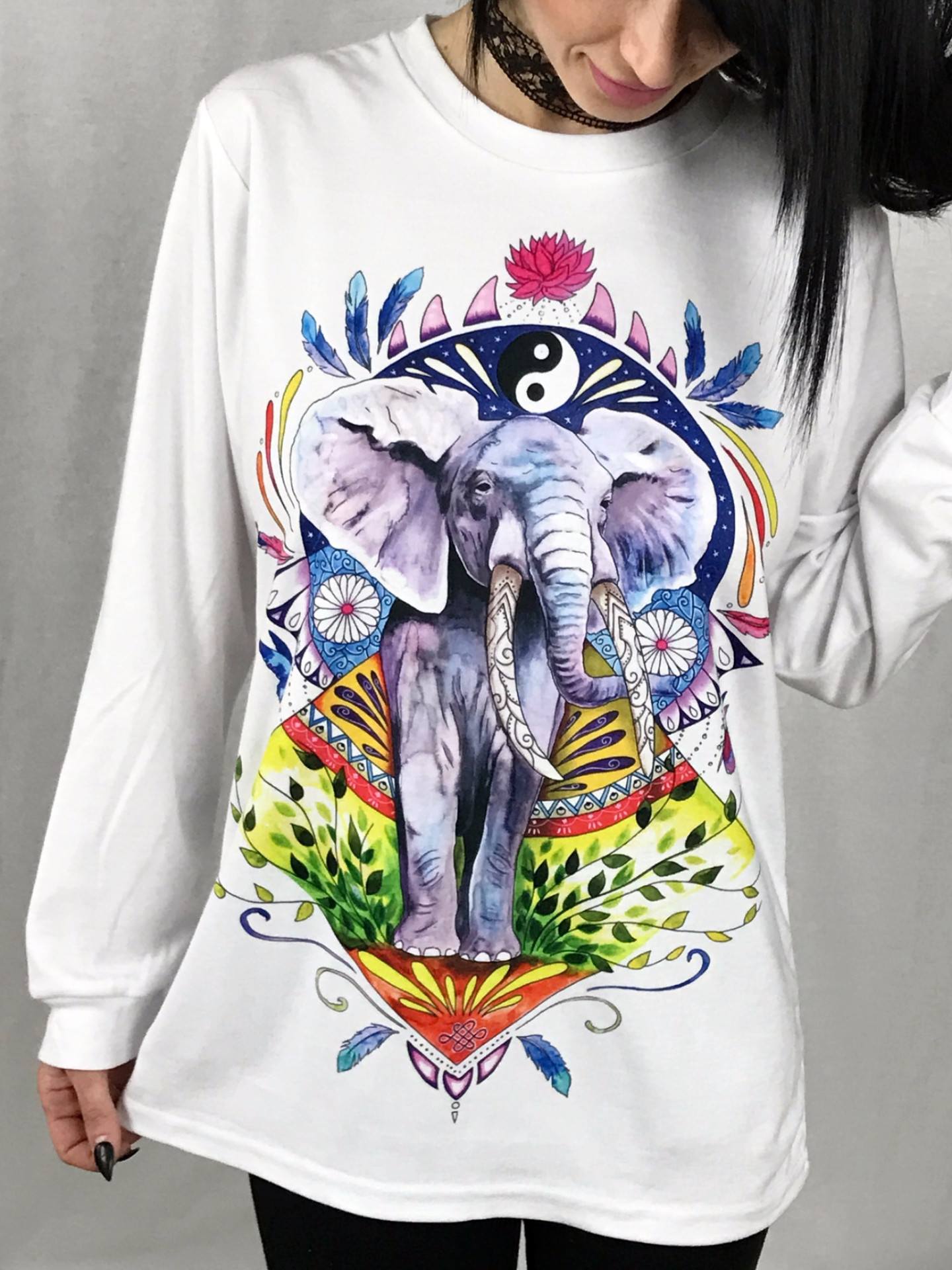 Elephant Vibes Unisex Long Sleeve Shirt