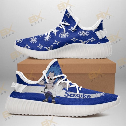 Best Cool Sasuke Sharingan Yeezy Sneakers Fashion Mixed Naruto Fan Yee