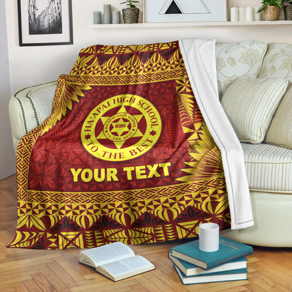 (Custom Personalised) Tonga Ha’Apai High School Premium Blanket Simplified Version Lt8