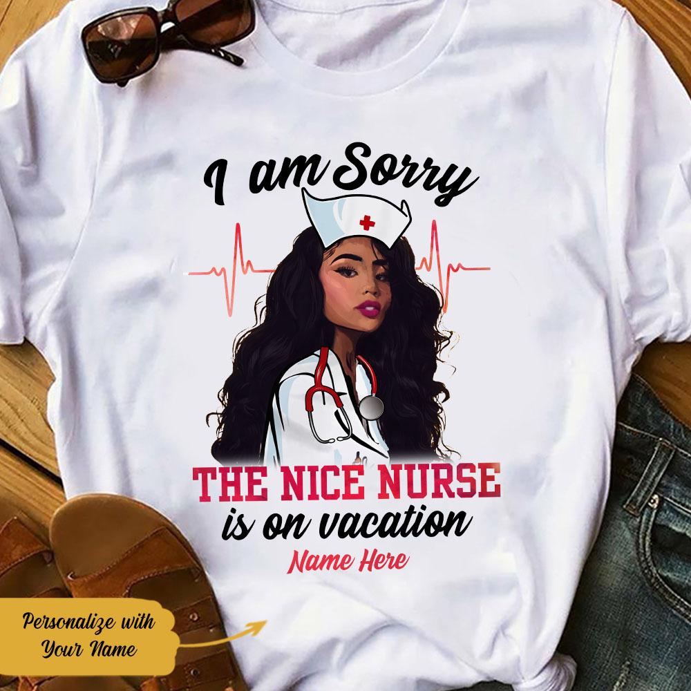 Personalized Bwa Nurse On Vacation T Shirt