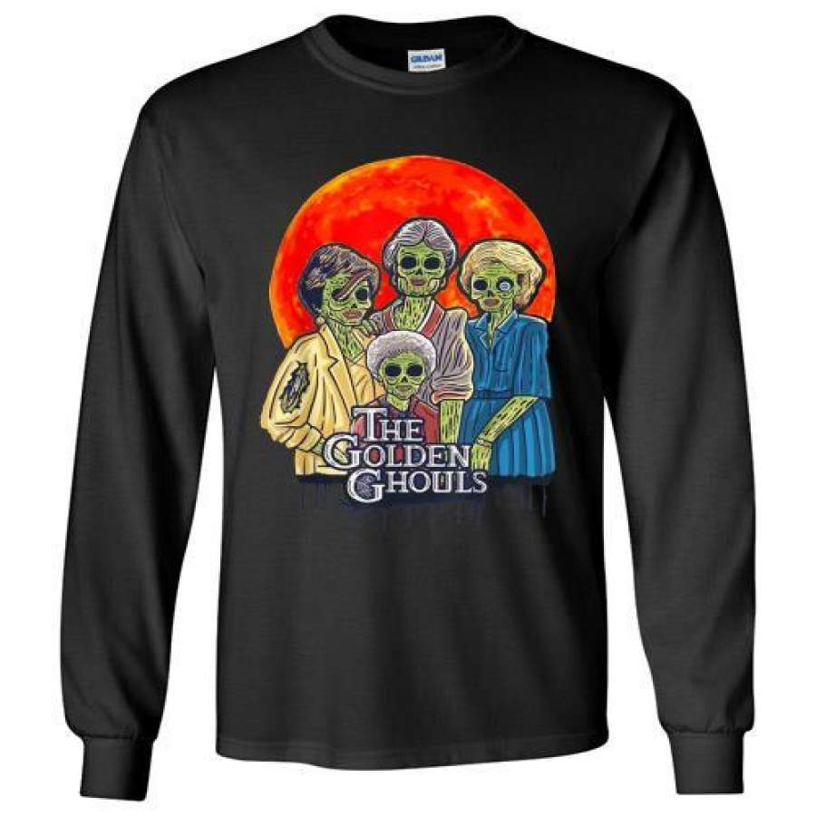 Vintage The Golden Ghouls Halloween Long Shirt