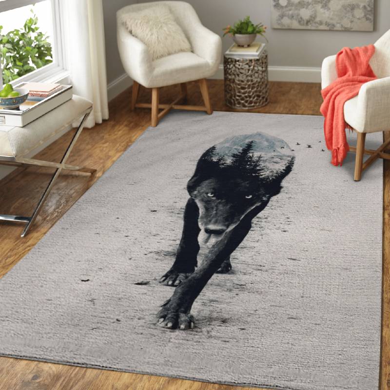 Up in the Woods – Animals Area Rug Carpet