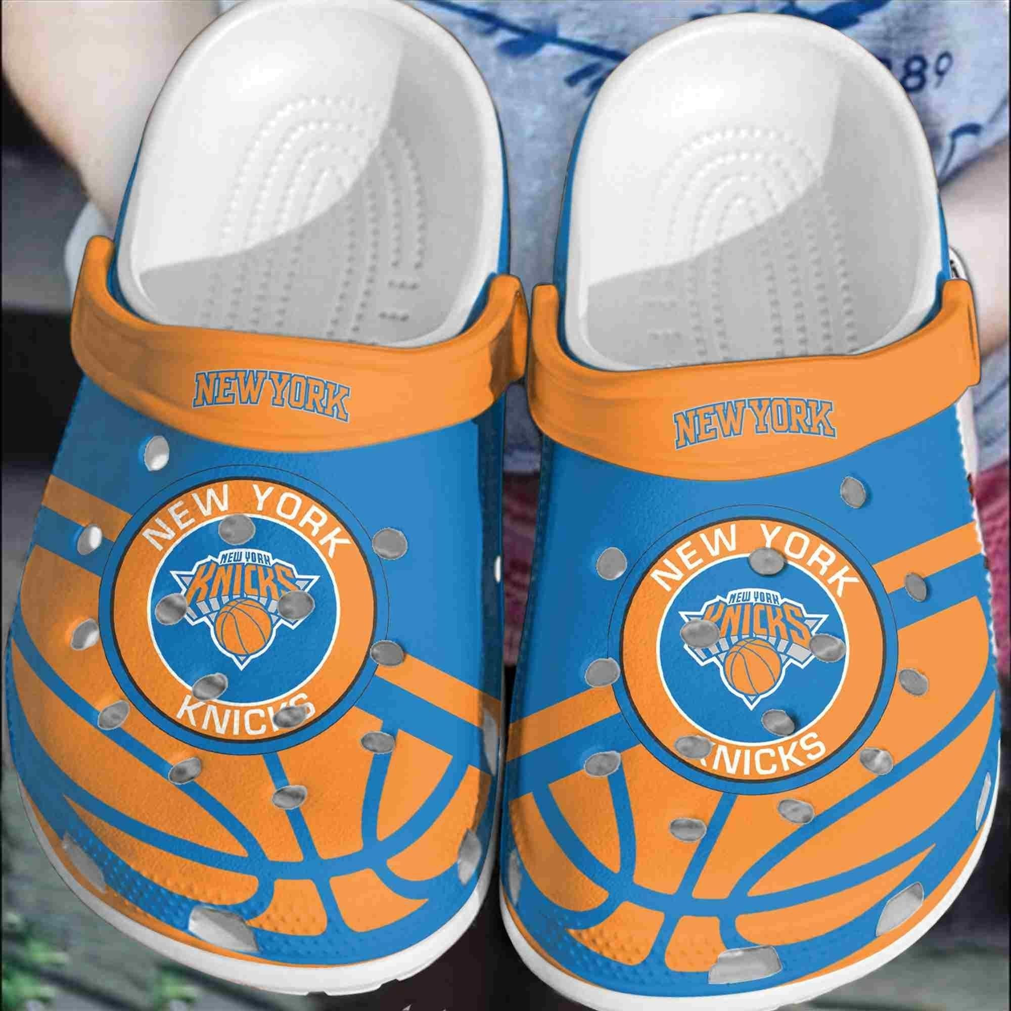 New York Knicks Basketball Club Shoes Comfortable Clogs Crocband For Men Women