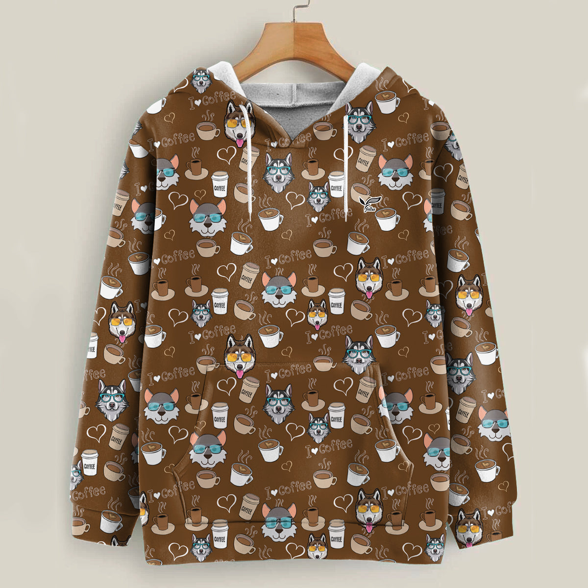 I Love Coffee And Husky – Follus Hoodie