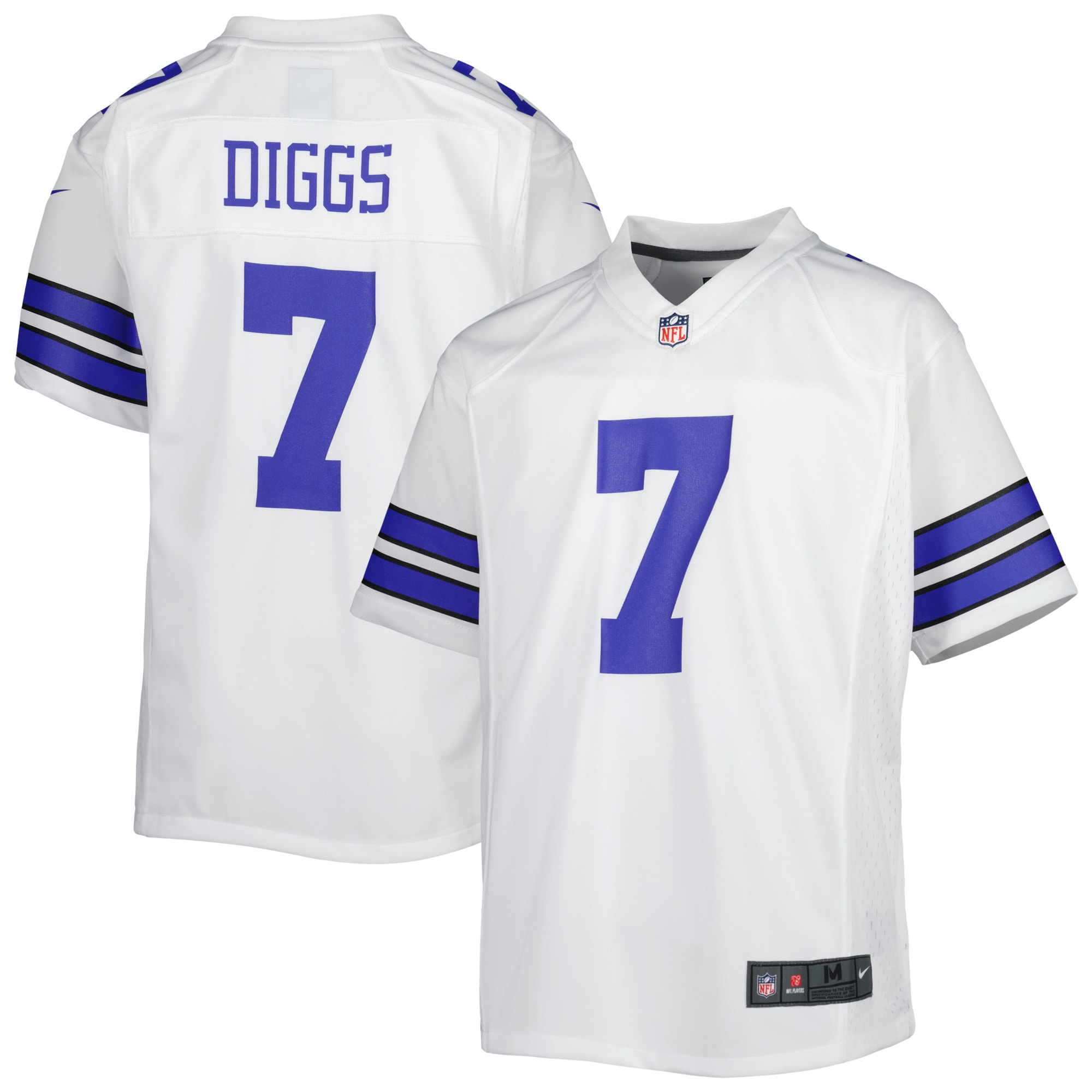 Youth Dallas Cowboys Trevon Diggs White Game Jersey