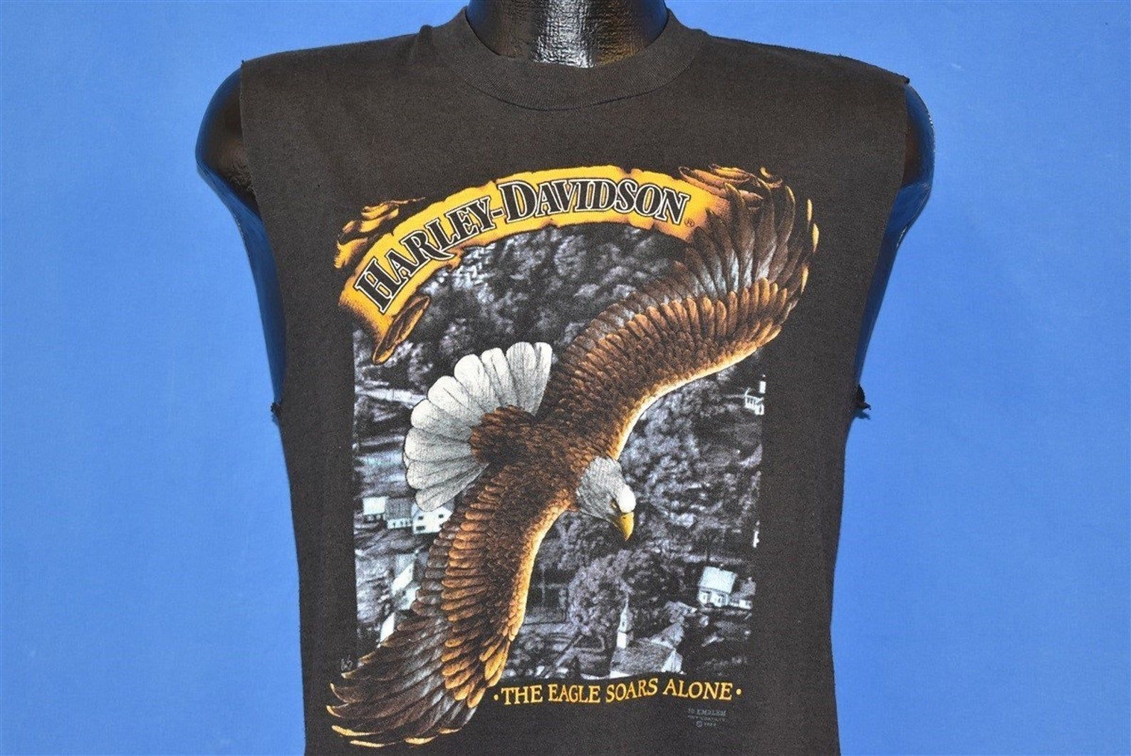 80S Harley Davidson Eagle Soars Alone T-Shirt – Fashion Store