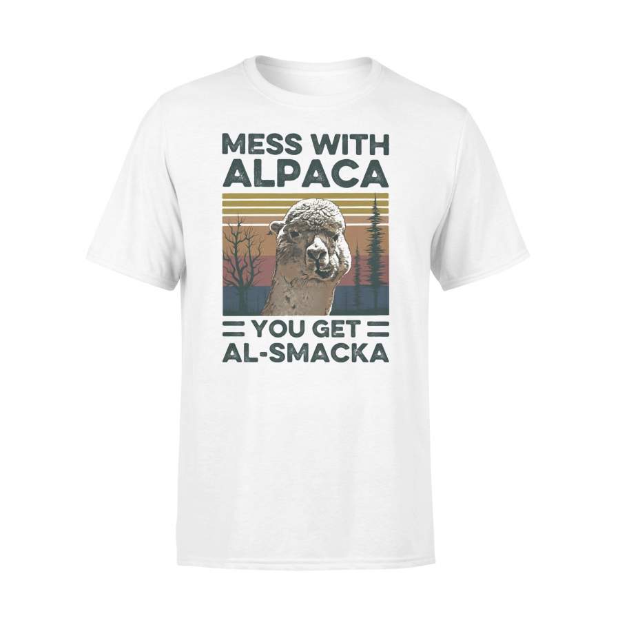 Mess With Alpaca You Get Al-Smacka Vintage T-shirt