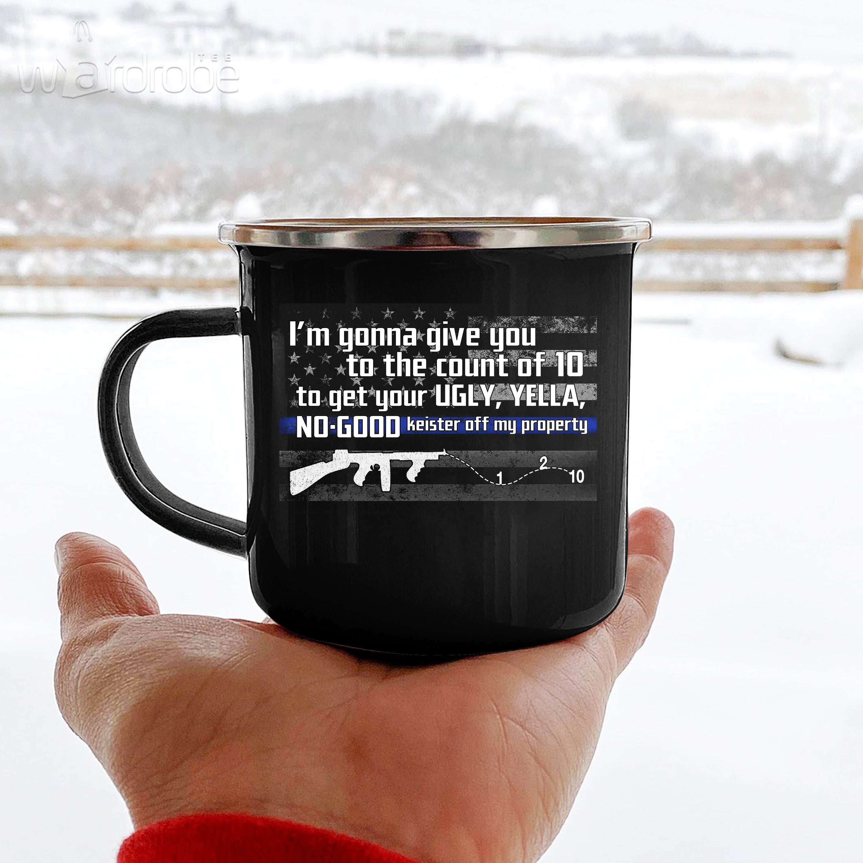 Custom Mug Police I’M Gonna Give You To The Count Of 10 Doormat – Campfire Mug