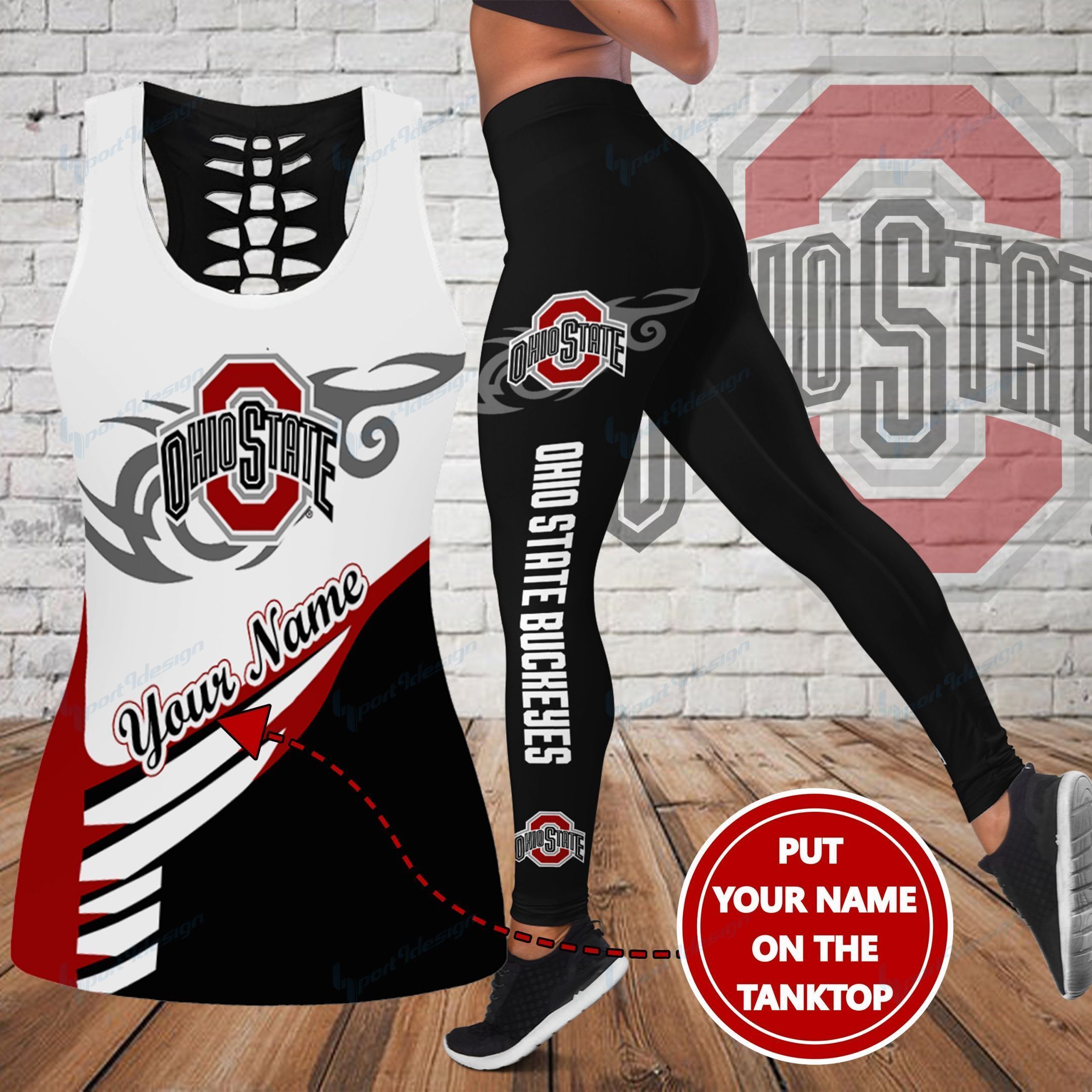 Ohio State Buckeyes Personalized Leggings/ Tank Top Limited 004 Ohio State Buckeyes Personalized Leggings/ Tank Top Limited 004
