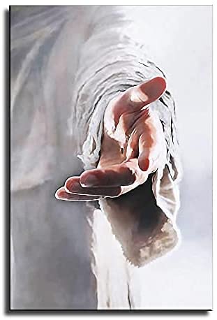 Jesus Extending His Hand Wall Art Give Me Your Hand Christ Jesus Saying Come To Me Poster Picture Print Canvas Wall Art Home Room Decor Mural