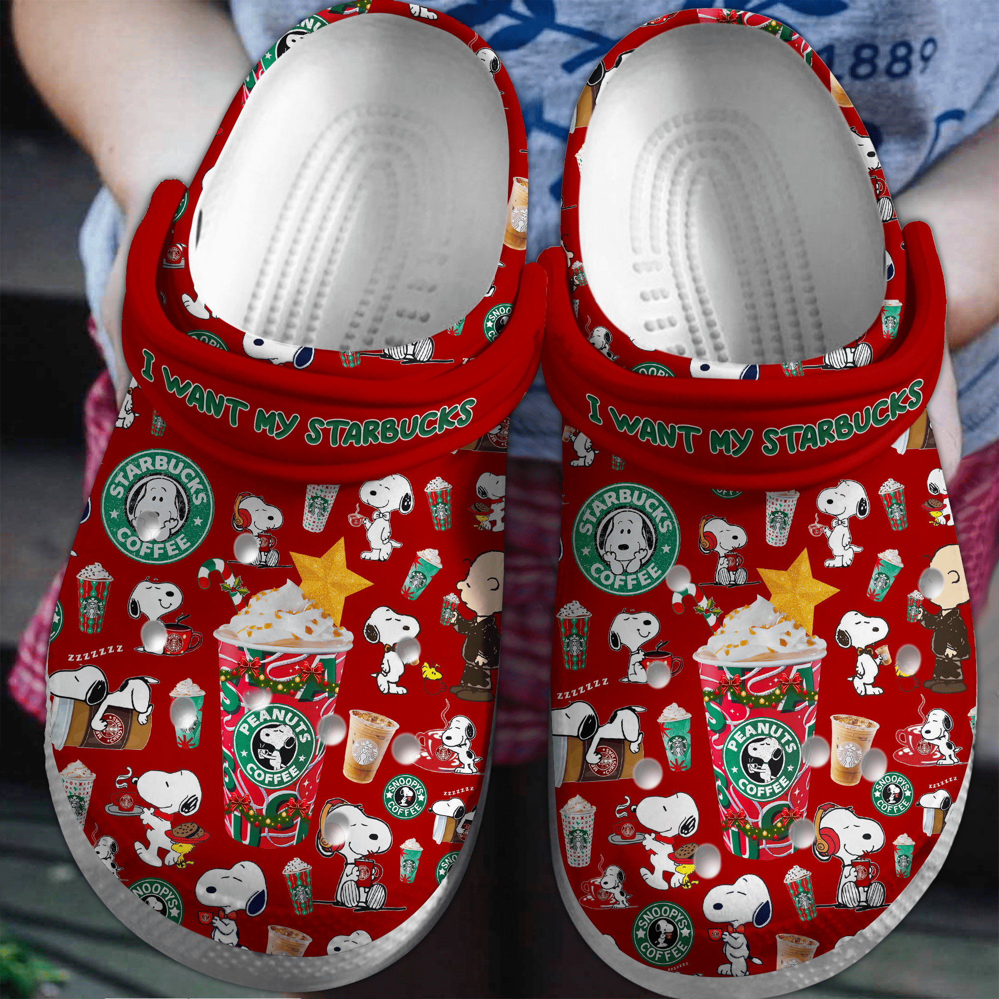 Starbucks Drink Crocs Crocband Clogs Shoes Comfortable For Men Women and Kids