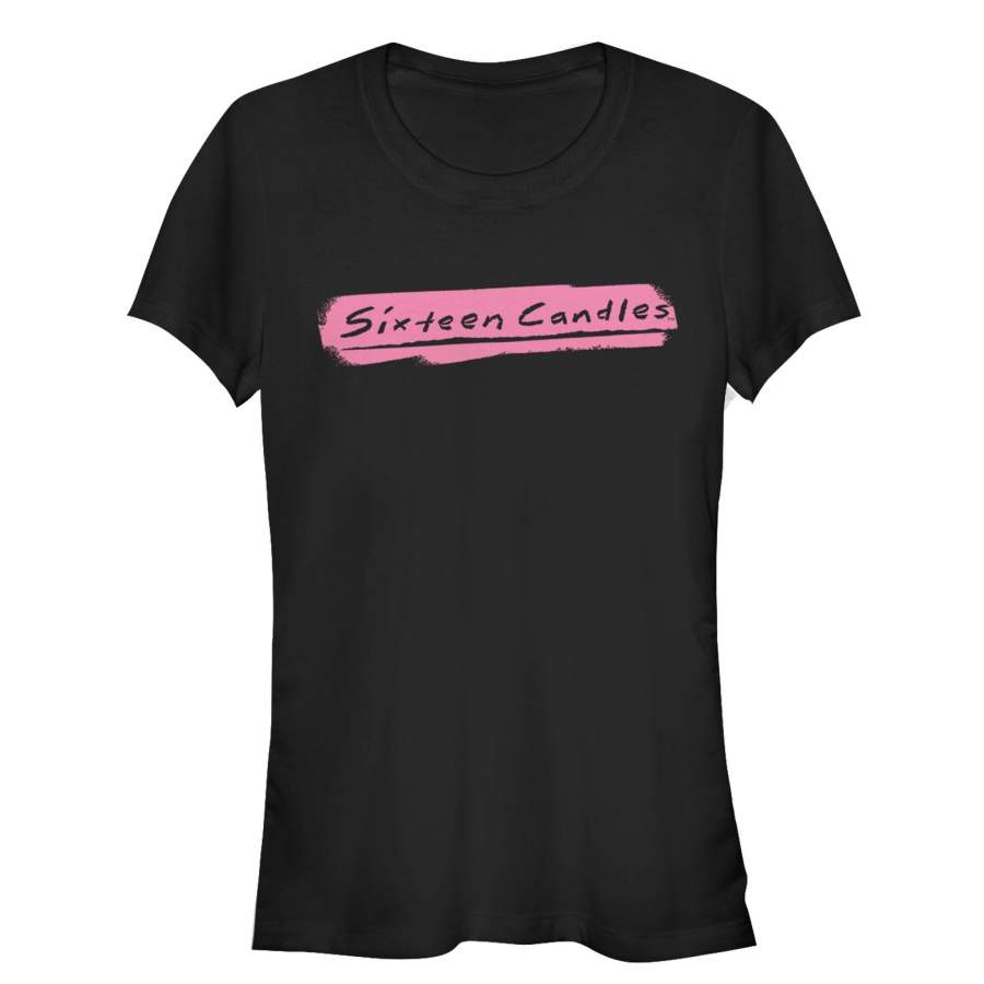 Sixteen Candles Junior’s Paint Stripe Logo  T Shirt